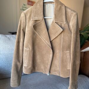 Tan Theory Suede Women's Jacket